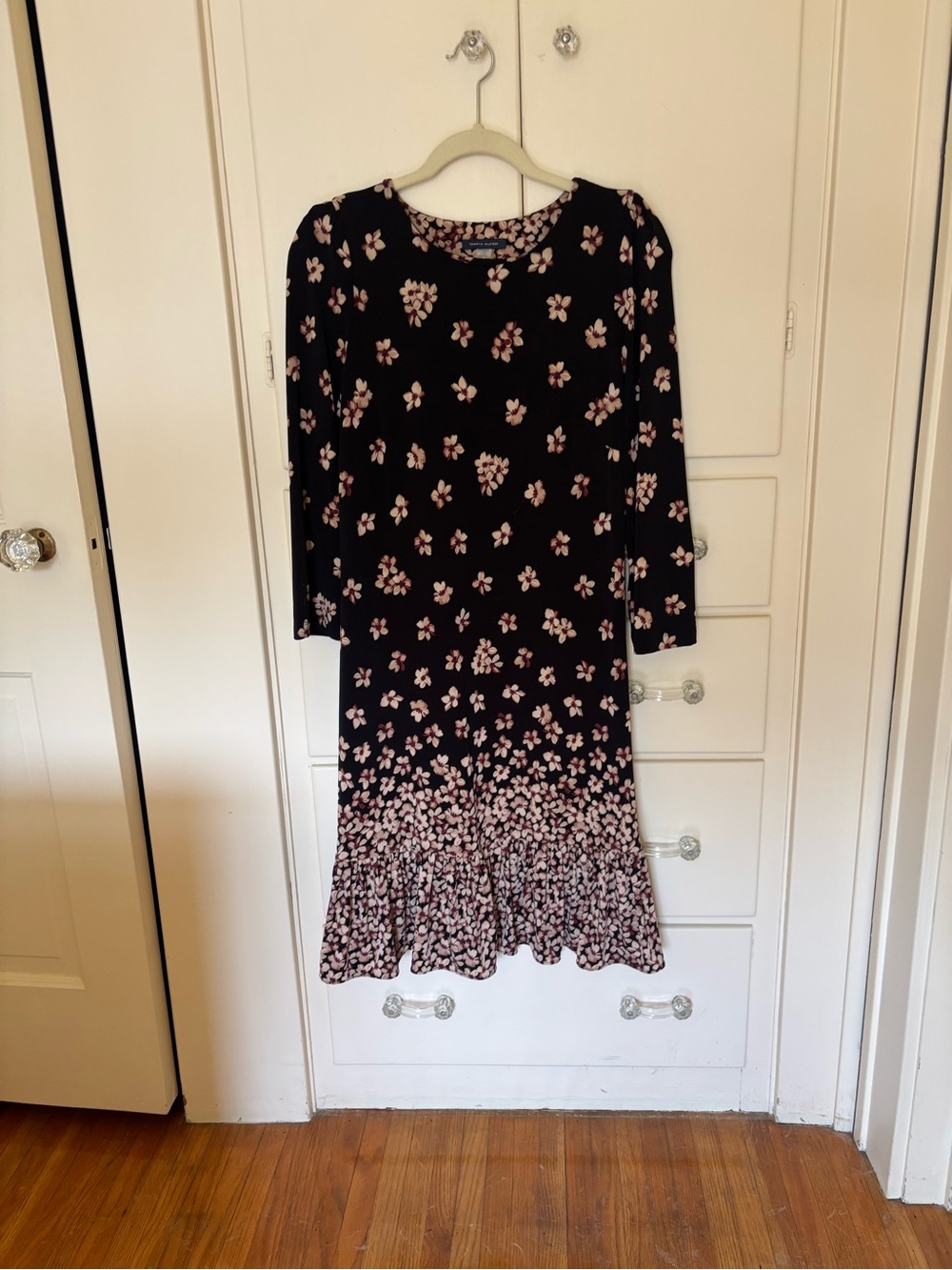 Tommy Hilfiger Black Dress with Floral Print